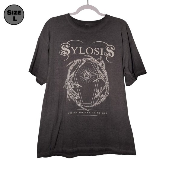 Sylosis: Where Wolves Go To Die USED Shirt (L, Dark Gray, Thrash, Metal) - Picture 1 of 7